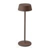 Lampka stołowa nocna V-TAC 2W LED 32,5cm ładowanie ściemnianie IP54 brąz corten VT-7562 3000K 200lm